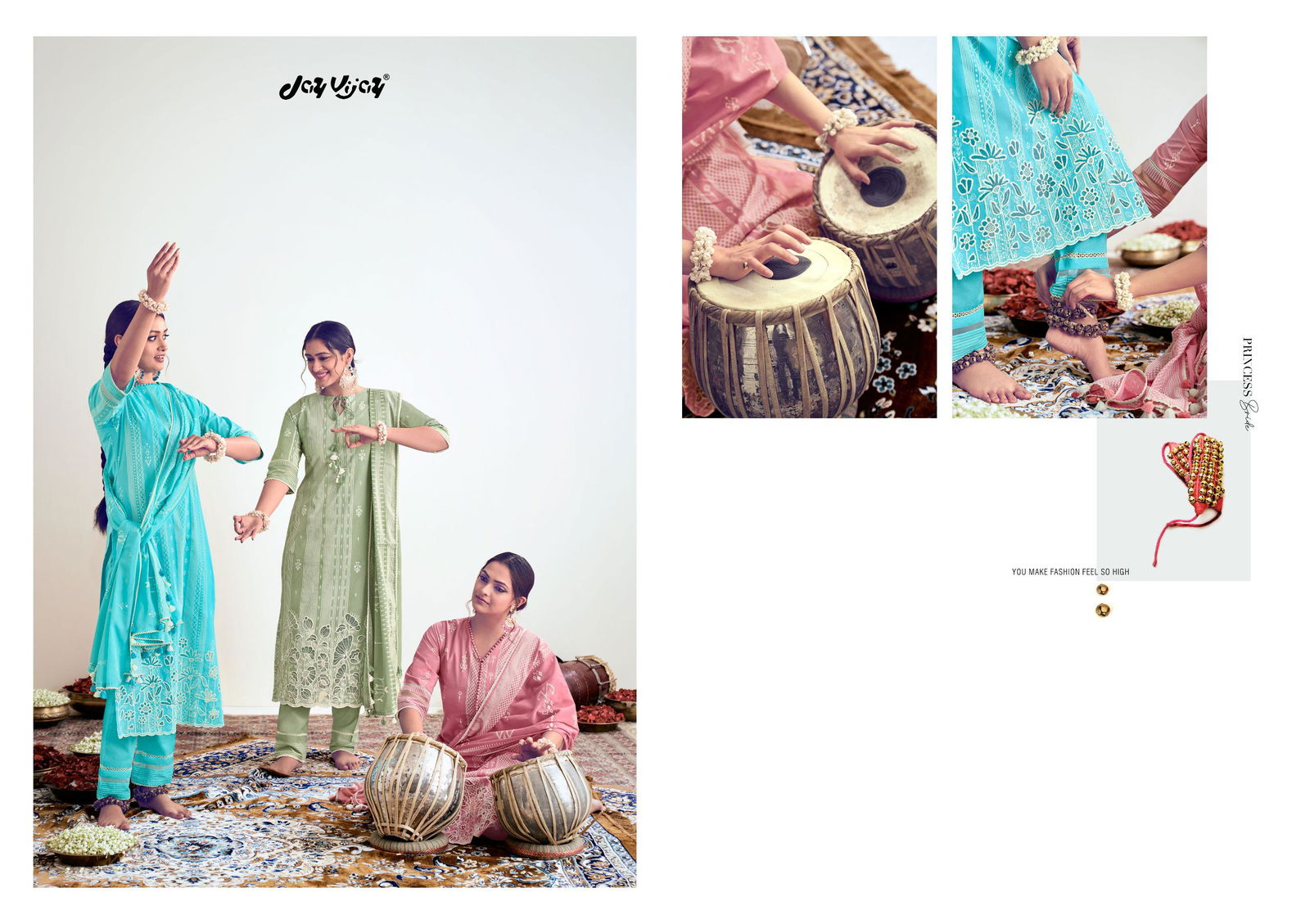 Kathak By Jay Vijay Cotton Printed Suits Wholesale Clothing Suppliers In India

